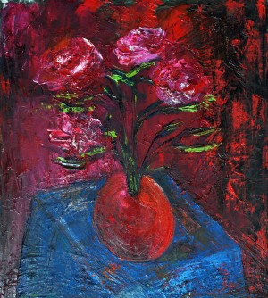 18.RED.2014year oil on canvas45X50cm2000$ by ZAKIR AHMEDOV